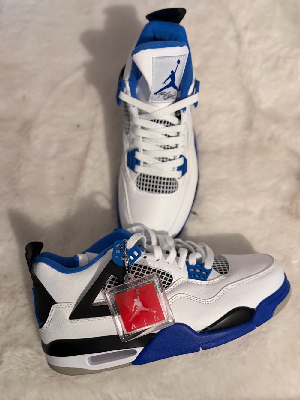Jordan Kids Basketball Sneakers - White & Blue